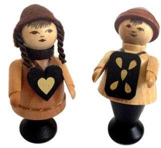 Miniaturfigur Holzfiguren Hänsel & Gretel Höhe=5cm