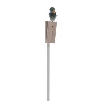 Frühlingsdekoration Singvogel Grünfink auf Stab ca. 5 cm von Holzspielzeug und Kunstgewerbe Peter