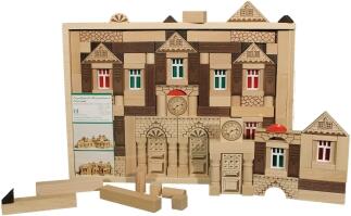 Holzspielzeug - kreativer Baukasten Noblesse 143 - BxHxT 37x27x5cm