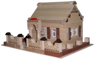 Holzspielzeug kreativer Baukasten Noblesse Classic 150 aus Holz von Erzgebirgische Holzspielwaren