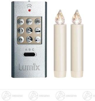LUMIX CLASSIC MINI S,-Superlight Basis 2 Kerzen, 1 Fernbedienung inkl.Batterien Höhe = 8cm