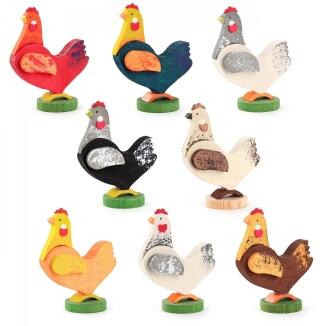 Osterdeko Hühner stehend (8) H=6cm