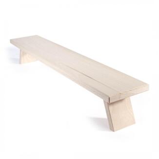 Fensterbank Schwibbogenbank, natur BxHxT 60x11x13cm