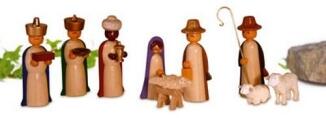 Miniaturfiguren – Christi Geburt farbig – HxBxT 6x2,5x1,5cm