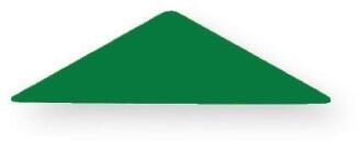 Holzspielzeug - Legematerial 24 grüne gleichschenklige Dreiecke - LxB 50x25mm