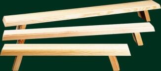 Fensterbank – naturbelassene, handgefertigte Unterlage für Schwibbögen, rustikal – BxHxT = 80 x 9 x 