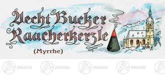 Räucherkerzen – edler Myrrheduft, handgefertigt aus dem Erzgebirge, grauschwarz – je 2 x 1 x 1 cm