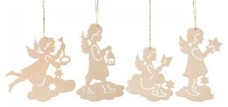Baumbehang Engel (4) Höhe 80mm