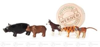 Reifentier Zootiere in Spandose Höhe ca 3 cm