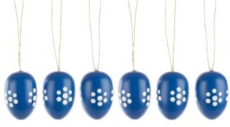Strauchbehang Ostereier »Bürgel-Design« (6) H=3,5cm
