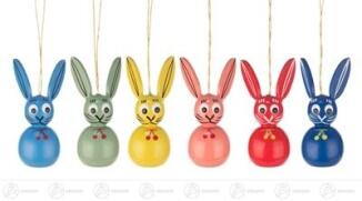 Ostern & Frühjahr Behang Osterhasen (6) Höhe ca 5 cm