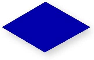 Holzspielzeug - Legematerial 24 blaue Rauten - LxB 25x25mm