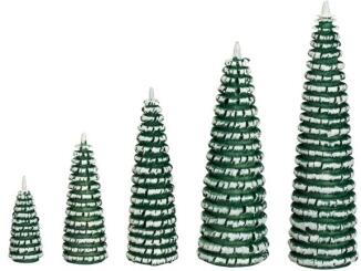 Ringelbaum – Miniatur‑Dekoobjekt – erzgebirgische Holzkunst, grün‑weiß – Höhe ca. 8 cm