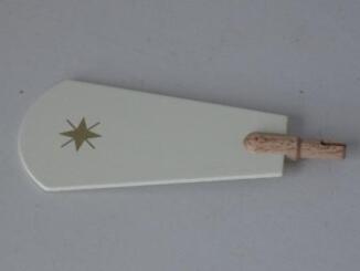 Ersatzteil – zierlicher Pyramidenflügel in Weiß mit goldenen Punkten, passend für Modelle Nr.