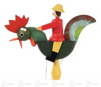 Spielzeug Pendelhahn Höhe ca 17 cm