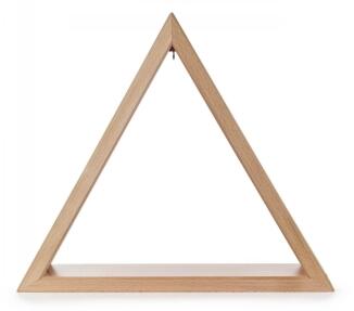 Schwibbogen Beleuchtetes Dreieck natur mit LED Band 12V/Trafo 100-240V BxHxT 40x35x6cm