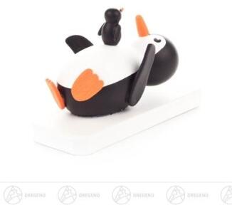Miniatur Pinguin Vaterglück Höhe ca 3,5 cm