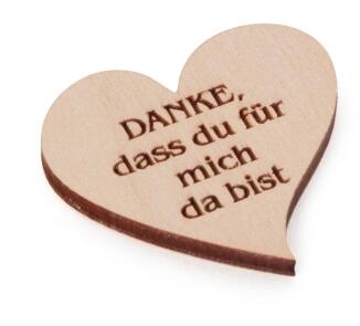 Miniatur Herz mit Magnet ohne Text BxH = 3x3cm