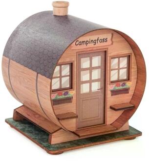 Räucherhaus Campingfass für gemütliche Duftmomente im Freien BxHxT 9,5x12x9,5cm