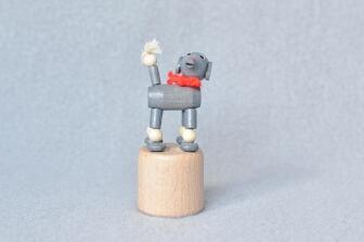 Holzspielzeug Wackelfigur Pudel grau Höhe=7,5cm
