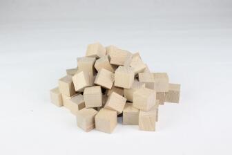 Holzspielzeug Holzwürfel 150 Stück natur 30er BxHxT 3x3x3cm