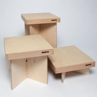 Kugelbahn – Etagenerhöhung für Holzkugelbahn Natur – Höhe ca. 36 cm