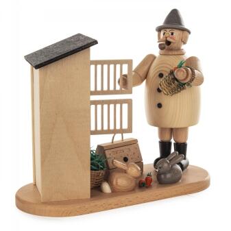 Räuchermann Kaninchenzüchter BxHxT 23x20x10cm