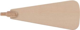 6 Pyramidenflügel klein , 6 Flügelzapfen Breite x Höhe x Tiefe 4,5 cmx10,5 cmx0,2 cm