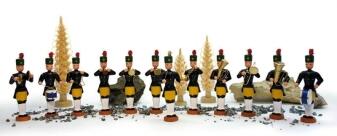 Miniaturfiguren Bergmannskapelle 12tlg. bunt Höhe=9,5cm