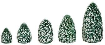 Ringelbaum – Miniatur‑Dekoobjekt – erzgebirgische Holzkunst, grün‑weiß – Höhe ca. 4 cm