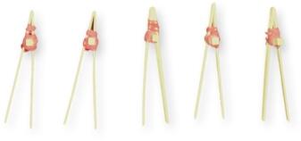 Holzspielzeug - 5 naturbelassene Pinzetten