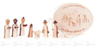 Krippen und Zubehör Krippefiguren in Spandose, natur (9) Breite x Höhe x Tiefe 2,5 cmx6 cmx1,5 cm