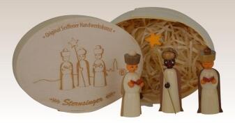 Miniaturfiguren – Sternsänger naturbelassen in der Spandose – Größe ca. 11,5cm