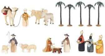 Zubehör Pyramidenbestückung 23 Krippefiguren 1 Set bunt BxHxT 6x13x5,5cm