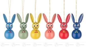 Ostern & Frühjahr Behang Osterhasen (6) Höhe ca 5 cm