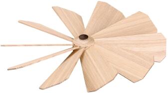Ersatz-Flügelrad – naturbelassen, handgefertigt für Pyramiden mit 2,0-mm-Bohrung – Durchmesser ca.