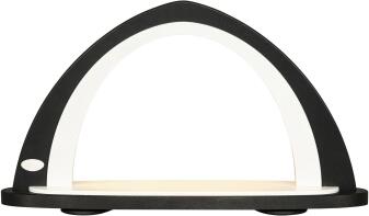 Schwibbogen – Leerbogen LED schwarz/weiß – BxHxT ca. 52x29,7x9 cm