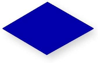 Holzspielzeug - Legematerial 24 blaue Rauten - LxB 25x25mm