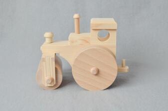 Holzspielzeug – robuste Straßenwalze – Breite ca. 16 cm