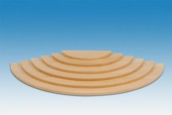 Holzsockel Engelwolke natur 6-stufig BxT 60x32cm