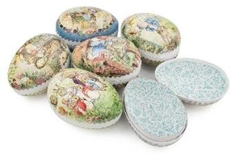 Strauchbehang Ostereier »Beatrix Potter« zum Befüllen, 12 cm, 6 Motive sortiert (12) Höhe 120mm