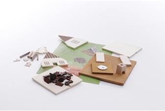 Bastelset - Räucherhaus Hexenhaus mit Hänsel & Gretel - LxBxH 125x100x95mm