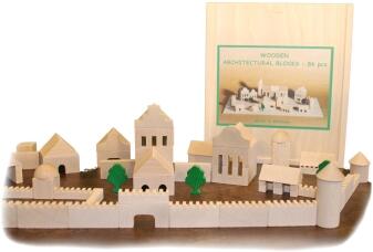Holzspielzeug - Architekturbaukasten 86 - BxHxT 25,5x29x4,5cm