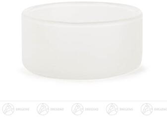 Teelichthalter – mattiertes Glas für Schwibbögen und Pyramiden, zeitloses Design – BxHxT = 4,5 x 2,1