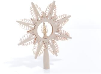 Christbaumschmuck - Baumspitze mit 8 Spanbäumen - BxHxT 18x22x2cm
