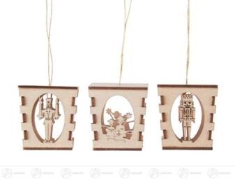 Baumschmuck Behang Laterne (3) Breite x Höhe x Tiefe 3 cmx3 cmx3 cm