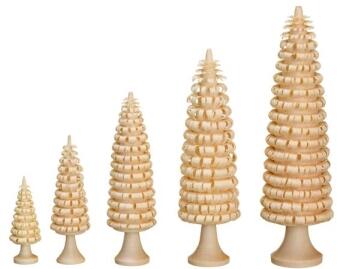 Ringelbaum – Miniatur‑Dekoobjekt – erzgebirgische Holzkunst, naturfarben – Höhe ca. 12 cm