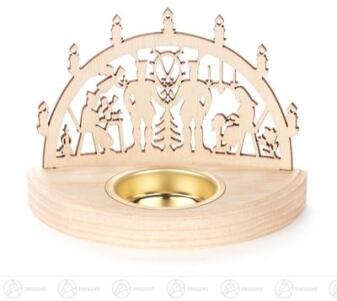 Teelichthalter Erzgebirge Breite x Höhe x Tiefe 12 cmx8,5 cmx6,5 cm