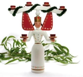 Lichterengel bunt mit Joch HxBxT 22x19x8cm