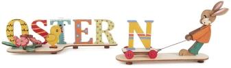 Bastelsatz Osterschrift mit Vase BxHxT 23x8x6,5cm